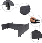 ReFocus Raw Clamp-On Acoustic Desk Divider Mounted Privacy Panel Set – Reduce - Image 5