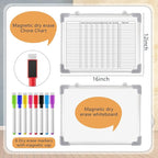 Lincia 12 x 16 Magnetic Dry Erase Chore Chart Board - Image 2