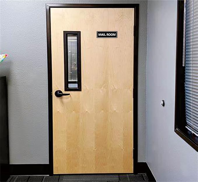 Mail Room Sign – Premium Frosted Acrylic Material, Strong Self-Adhesive - Image 5