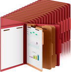 Skyygemm 36 Pcs Classification Folders Letter Size, 3 Divider Pressboard File by Skyygemm