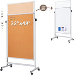 Double Sided Cork Board White Board, 32 x 48 inches Large Cork Board by Commitedtocreatingpersonalizedproducts