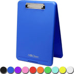 Think2Master Blue Plastic Storage Clipboard. | 25% Heavier & 25% Sturdier| by Think2Master
