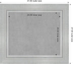 Amanti Art Silver Framed Magnetic Board 27x31 Medium Vision Board - Image 3