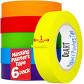DEART 6 Pcs Colored Masking Tape, Extra Long 1008 Feet or 360 Feet x 1 Inch by Unknown