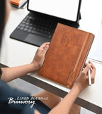 Biuwory Lined Journal Notebook for Women Men, 256 Pages A5 Hardcover Leather - Image 7
