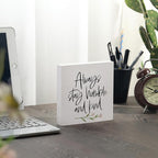 3 PCS Inspirational Wooden Box Signs - Image 5
