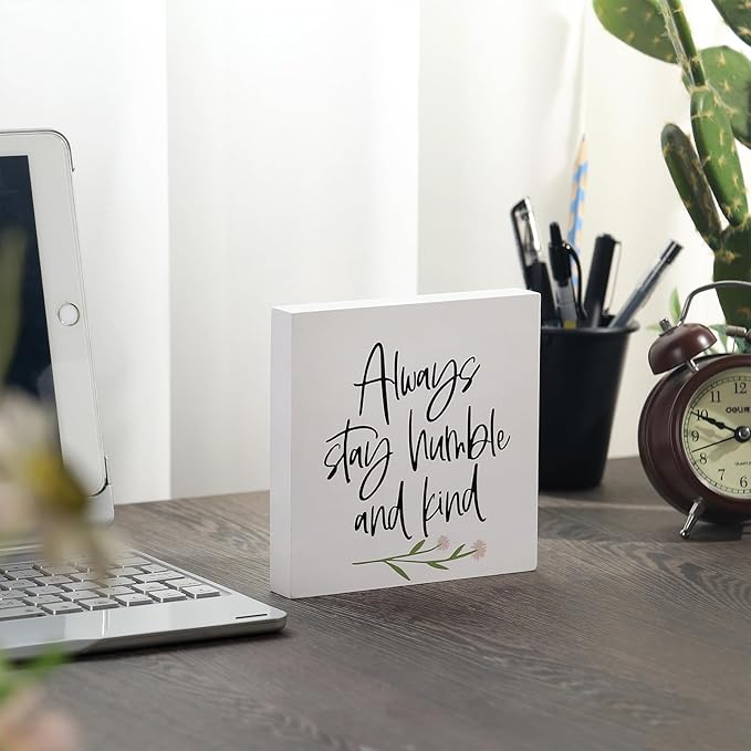 3 PCS Inspirational Wooden Box Signs - Image 5