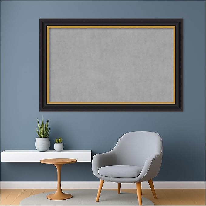 Amanti Art Black Framed Magnetic Board 30x46 Large Vision Board - Image 6
