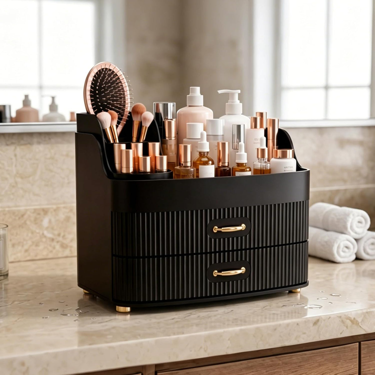 Makeup Organizer for Countertop Vanity Skincare Storage for Perfume Lipstick ...