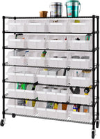 Seville Classics Heavy Duty NSF Bin Rack Solid Steel Wire Shelving Storage Unit by SevilleClassics