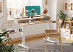 Claiks Standing Desk with Drawers, Stand Up Electric Standing Desk Adjustable - Image 2
