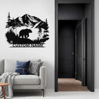 Custom Bear Metal Sign, Custom Bear Metal Wall Art Decor, Personalized Last - Image 5
