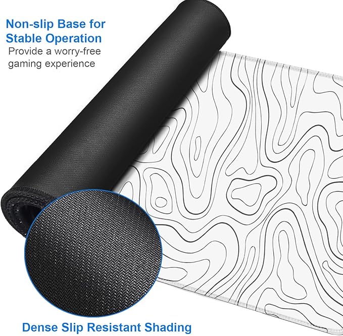 Extended Mouse Pad, 31.5x15.7 inch Large Gaming Computer Keyboard Mouse Mat - Image 4