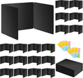18 Pack Black Desk Dividers for Students, Privacy Shields Folder for Students by bcabo