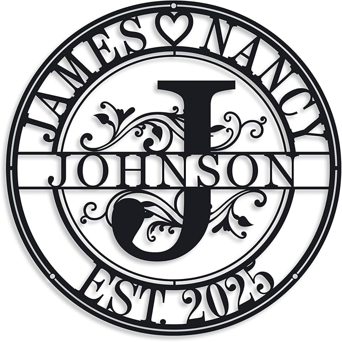 Personalized Family Name Sign Last Name Signs by ENFODREAM