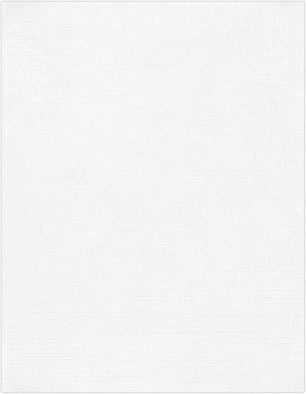 LUXPaper 8.5" x 11" Classic Linen Paper | Letter Size | Avon Brilliant White |