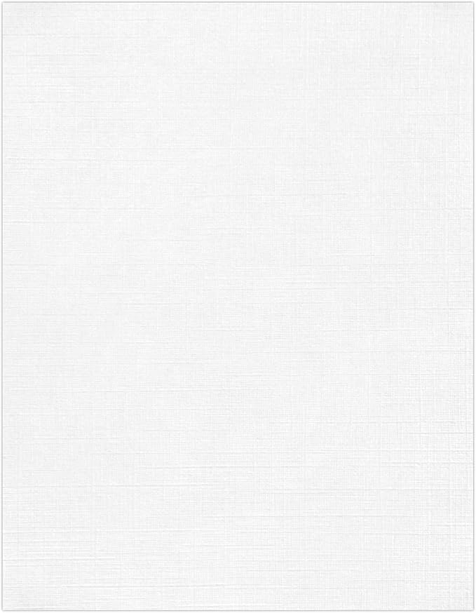 LUXPaper 8.5" x 11" Classic Linen Paper | Letter Size | Avon Brilliant White | by LUXPaper