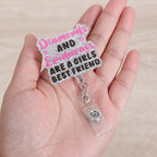 Funny Doctor Nurse Badge Reel | Retractable ID Card Labor and Delivery Badge - Image 2