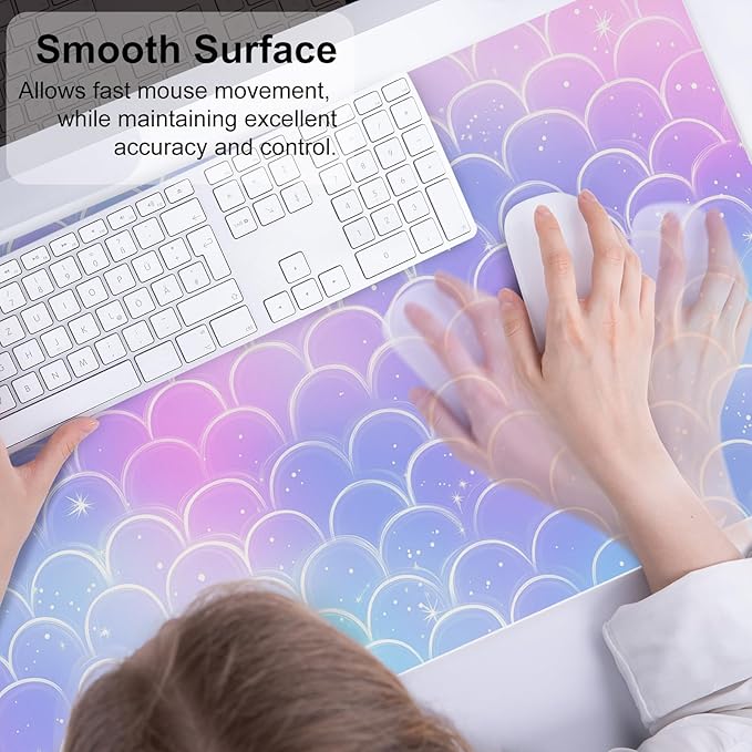 QIYI Multifunctional Office Desk Pad, Water-Resistant PU Leather Mouse Pad - Image 4