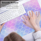 QIYI Multifunctional Office Desk Pad, Water-Resistant PU Leather Mouse Pad - Image 4