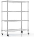 Himimi 4-Tier Heavy Duty Steel Wire Rack Storage Shelving, Adjustable Metal by Himimi