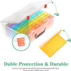 Photo Storage Box 4x6, 18 Inner Photo Case Large Photo Organizer Acid-Free - Image 4