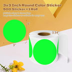 3 Inch Round Color Coding Labels - Image 2