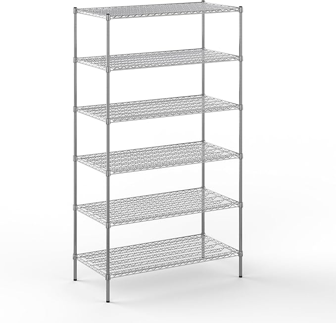 Regal Altair 24" Deep x 48" Wide x 86" Height Wire Shelving Kit | 6-Tier | NSF by Regal+Altair