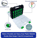 Tools Organizer Box Small Parts Storage Box 50-Compartment Double Side Hardware - Image 6