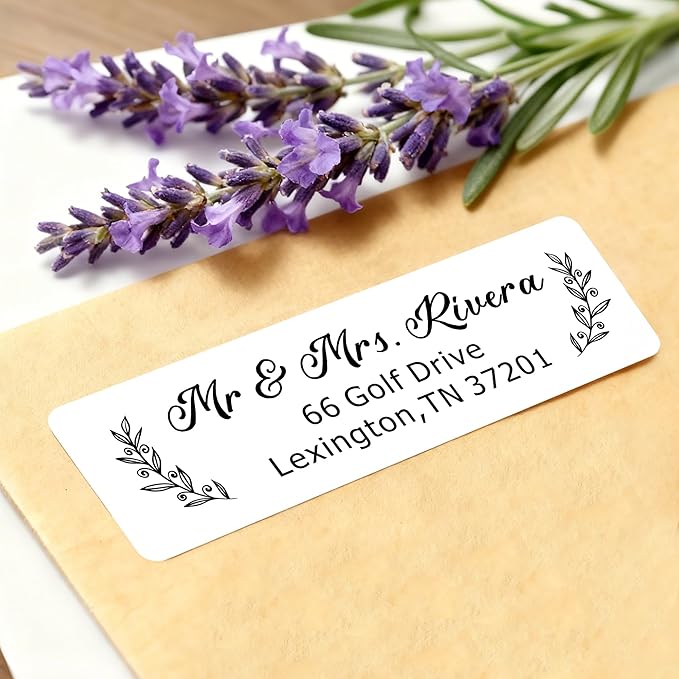 EDSG Personalized Return Address Labels, Custom Address Stickers on Sheets - Image 6