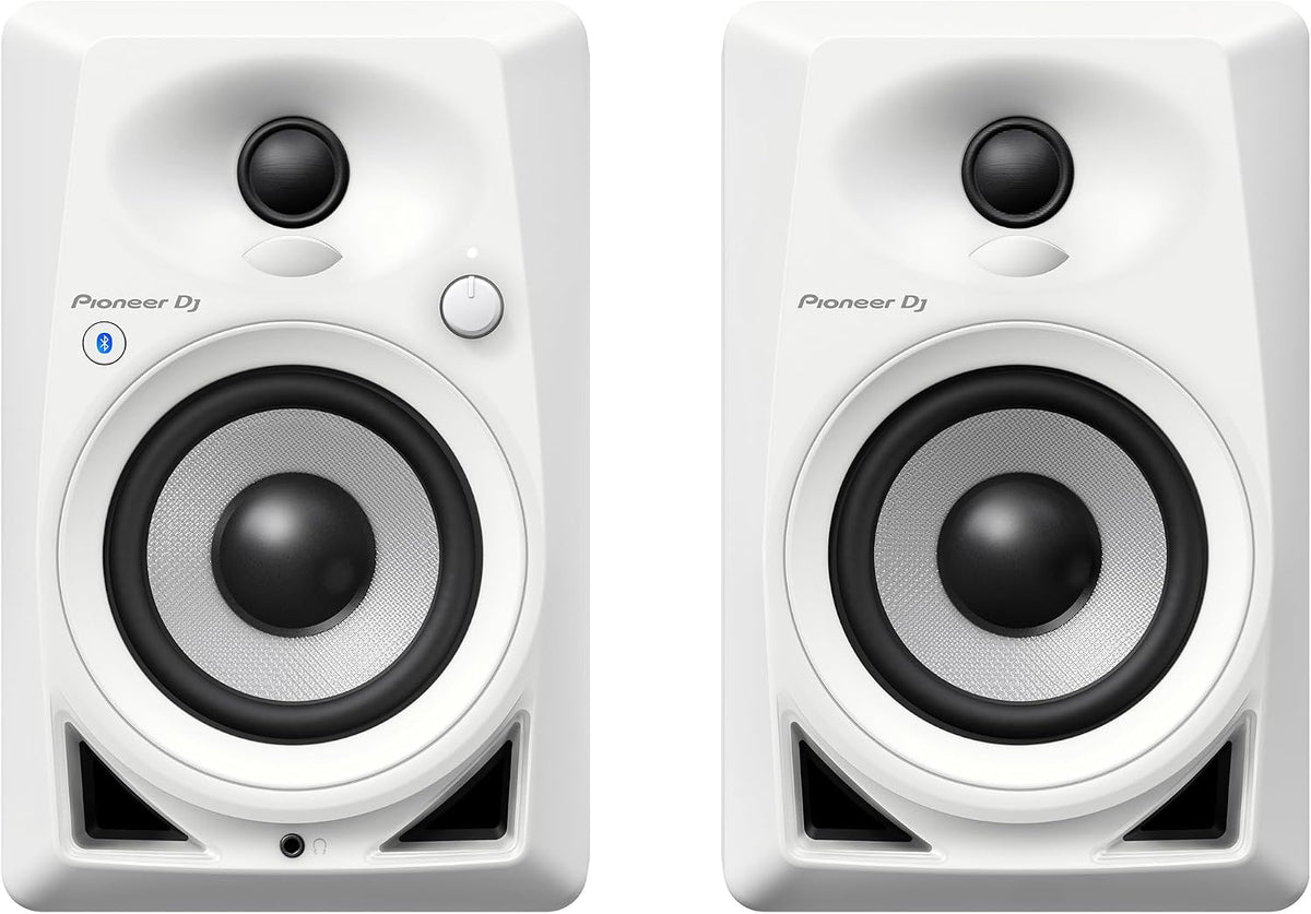 Pioneer DJ DM-40BT-W - 4” desktop monitor system with Bluetooth® functionalit...