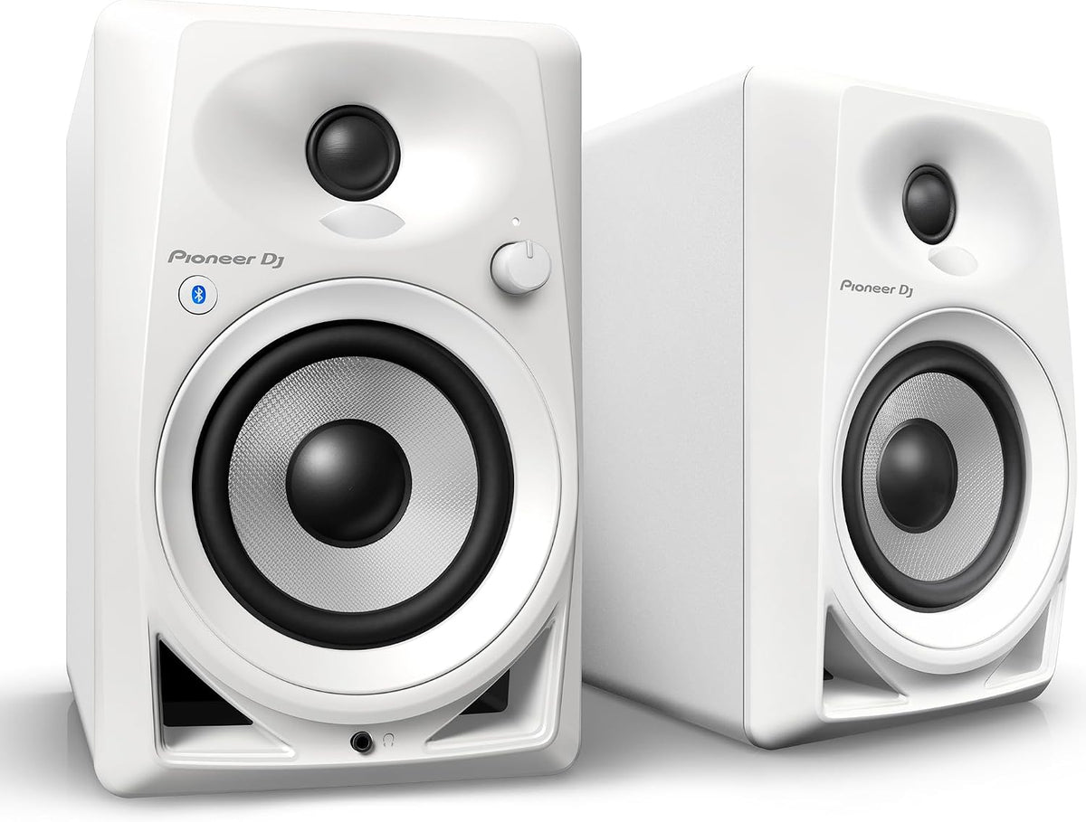 Pioneer DJ DM-40BT-W - 4” desktop monitor system with Bluetooth® functionalit...