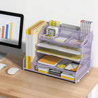 yinghua 5-tier mesh desk organizer and file holder, package contents