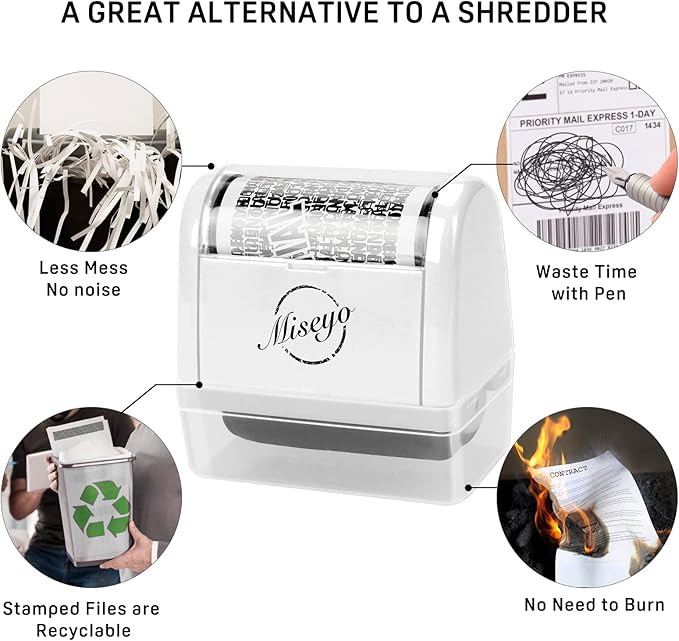 Miseyo Identity Theft Protection Roller Stamp Set - Image 5