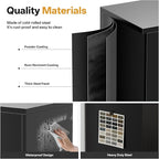 TaskStorz Metal Storage Cabinet, Lockable File Steel Cabinet - Image 7