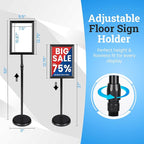 Banzoni Standing Sign Holder | Adjustable Pedestal Signage Stand - Image 3