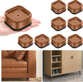 shouwuhho 8 Pack Furniture Risers Adjustable Bed Risers Heavy Duty Lifts Height by EnjoyLifeEnjoyHappiness