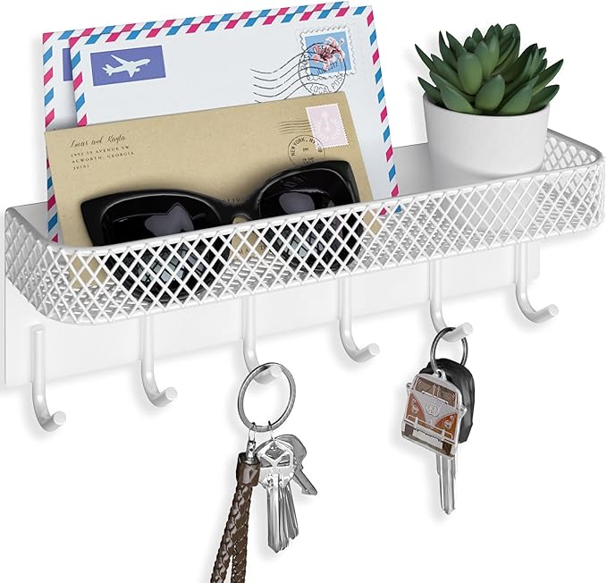 Lwenki Key Holder for Wall – Decorative Stainless Steel Key Hanger by Lwenki