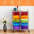 GOFLAME 15-Drawer Rolling Storage Cart, Craft Storage Cart - Image 4