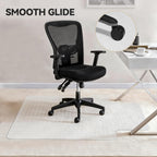 32"x48" Office Chair Mat for Carpet with Lip, Flat Shipping | Heavy Duty Hard Clear Chair Mats, Under Desk Protector Floor Mat, Smooth Glide Plastic Rolling Computer ChairMat