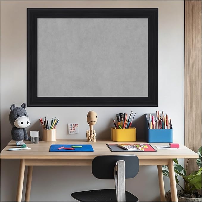 Amanti Art Black Framed Magnetic Board 25x33 Medium Vision Board - Image 6