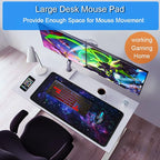 Large Mouse Pad, 31.5x15.7 inch Large Gaming Extended Computer Keyboard Mouse - Image 6