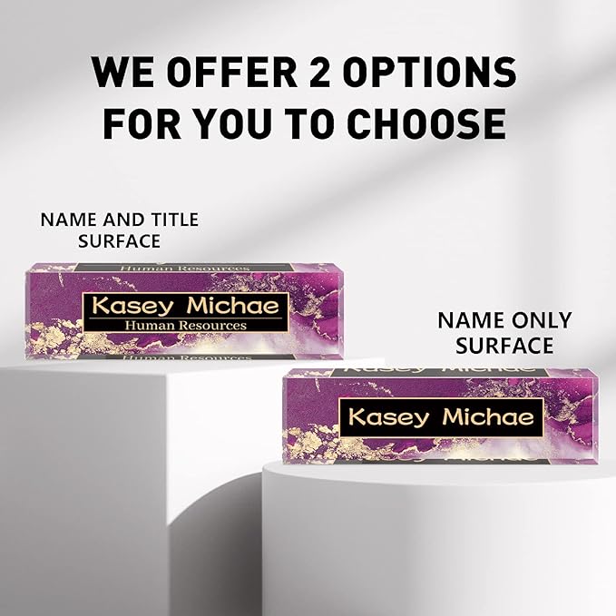 SalaGraphics Desk Name Plate Personalized, Custom - Image 2