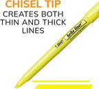 BIC Brite Liner Highlighters, Chisel Tip, 24-Count Pack of Yellow Highlighters - Image 3