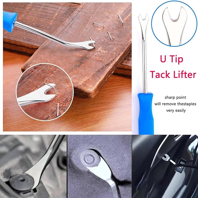 Tayfeim 4Pcs Upholstery Staple Remover Nail Puller Nail Remover Tool Set - Image 6
