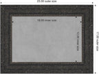 Amanti Art Black Framed Magnetic Board 17x23 Small Vision Board - Image 2