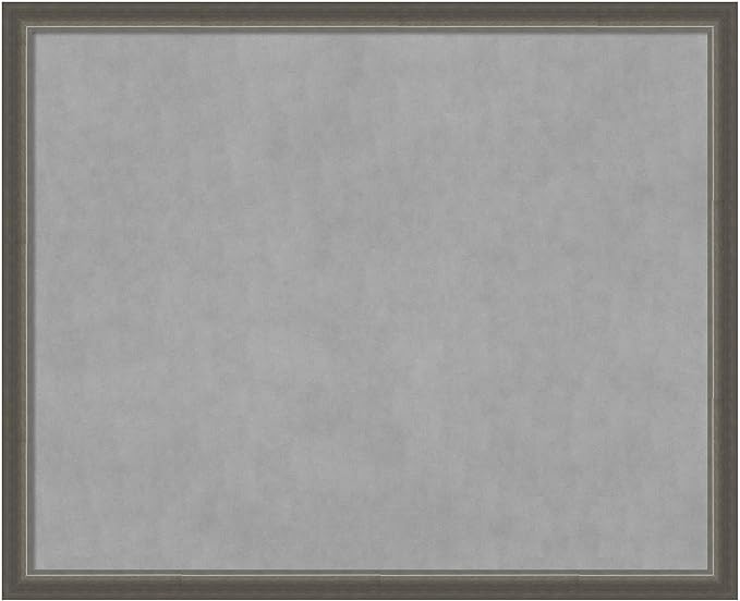 Amanti Art Silver Framed Magnetic Board 35x43 X-Large Vision Board by AmantiArt