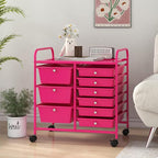 LDAILY 9 Drawer Rolling Storage Cart, Rolling Cart - Image 9