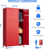 SUPEER 9 Doors Metal Locker - Image 3