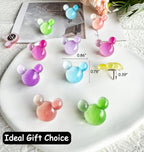 24 Pcs Thumb Tacks, Cute Push Pins, Colorful Decorative Pins, Mouse Tacks - Image 2